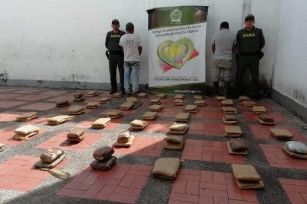 Tres indígenas del Cauca fueron detenidos con 45 Kg. de Marihuana
