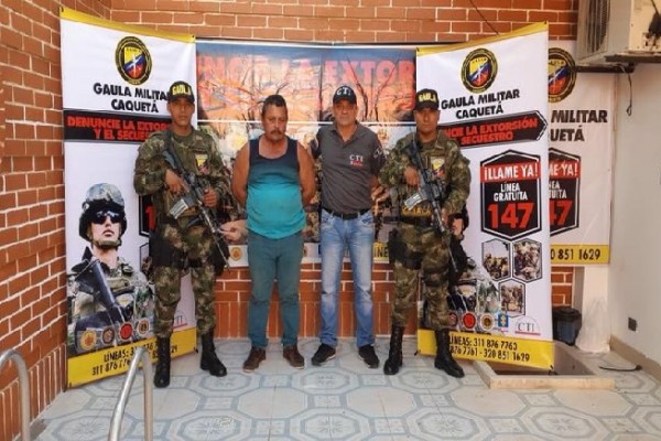Detenido extorsionista en Caquetá