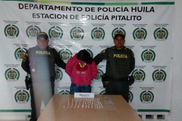 Capturada por tráfico de estupefacientes