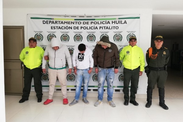 Capturados "Los Nissan", dedicados al comercio de estupefacientes en Pitalito