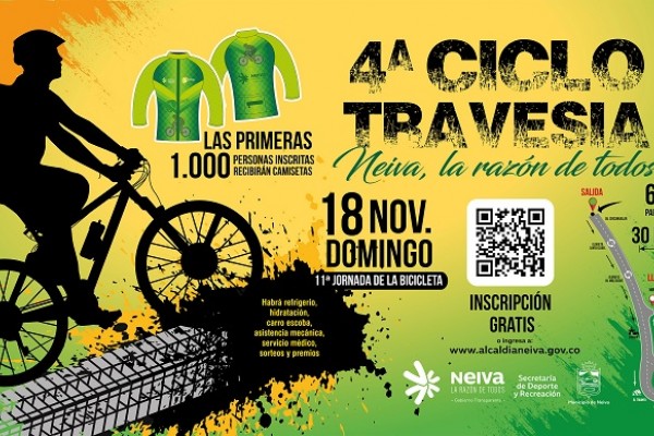 Neiva se prepara para su cuarta Ciclotravesía