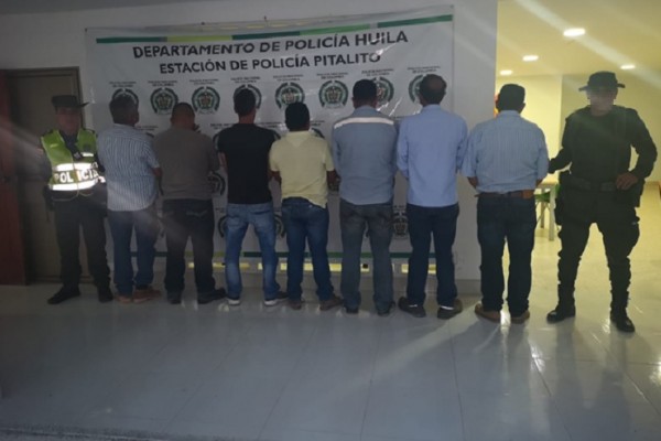 7 personas fueron capturadas por extracción minera ilegal
