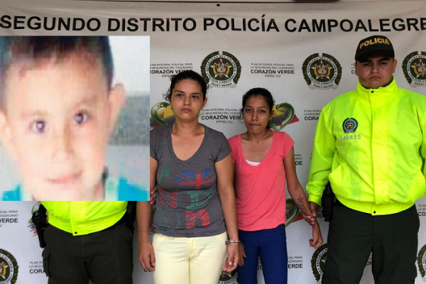 Capturan a presuntas autoras de homicidio de niño de 5 años en Campoalegre