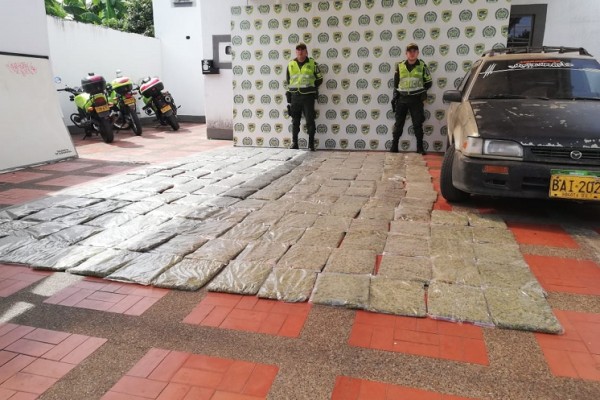Incautados 92 kilos de marihuana cripy en el occidente del Huila