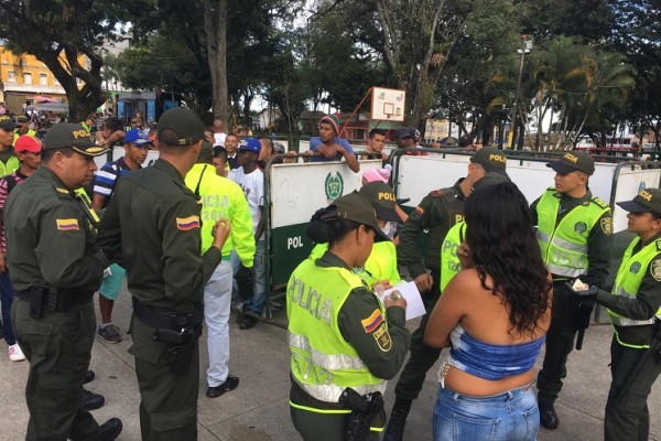 Ofensiva contra el delito en el parque López de Galarza en Ibagué