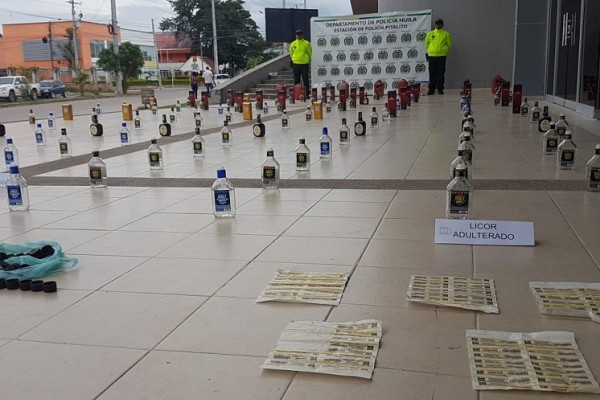 Desmantelada fabrica artesanal de licor en el municipio de Pitalito