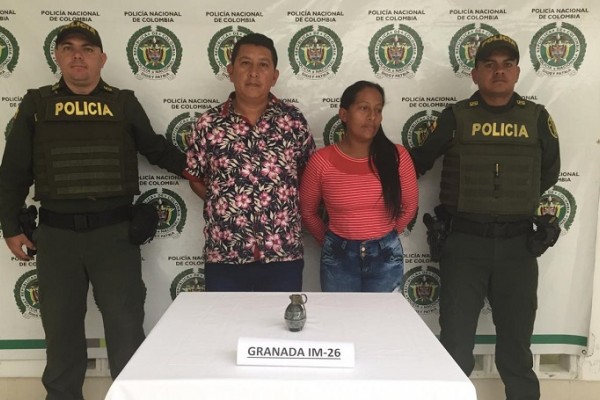 Capturadas dos personas con una granada en Pitalito