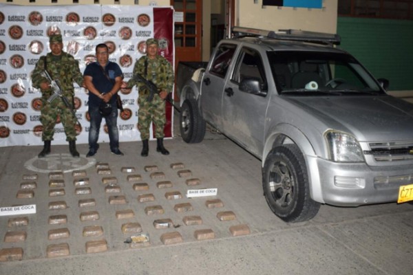 Capturada mula narco en Suaza