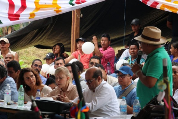 Instalan mesa de negociación en Minga indígena