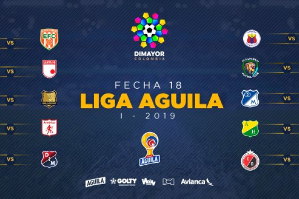 Así se jugará la fecha 18 de la Liga