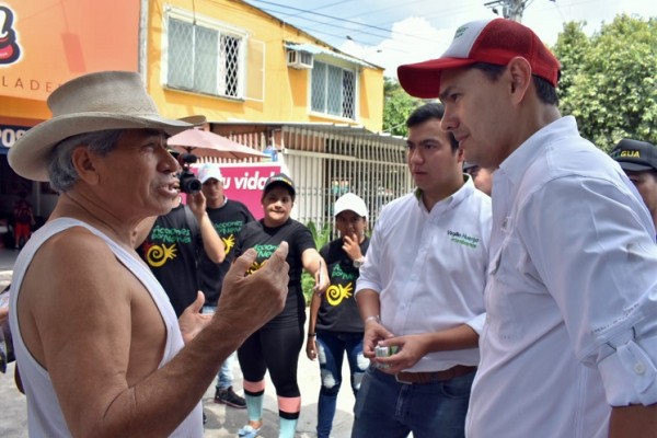 Comuna 1 recibió a German Casagua