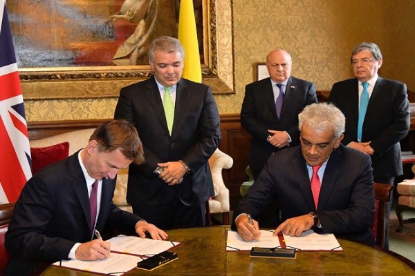 Colombia y Reino Unido firman alianza contra el cambio climático