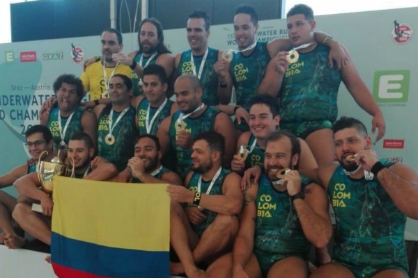 Colombia es campeón mundial del rugby subacuático