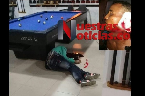 Encontró la muerte en un billar