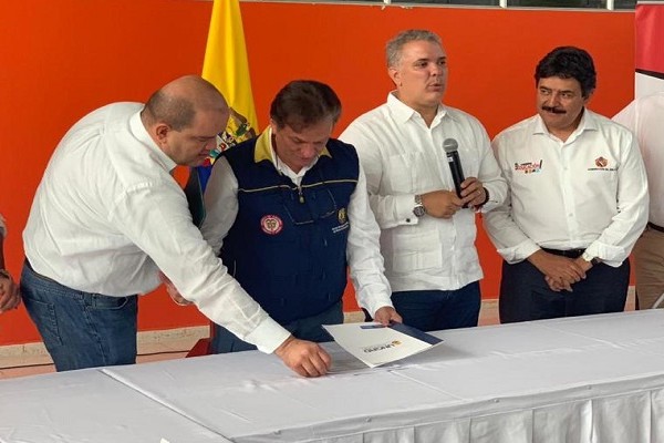 Presidente Duque entregó obra sobre las Ceibas en Neiva