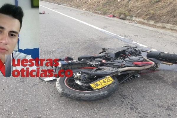 Joven oriundo de Aipe, murió en accidente de tránsito