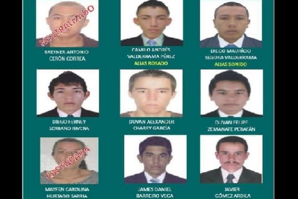 El rostro de los criminales más buscados en el Huila