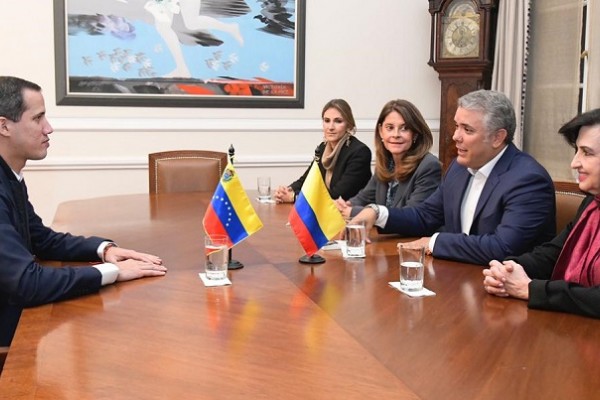 Este lunes Juan Guaidó y Mike Pompeo se encuentran en Bogotá