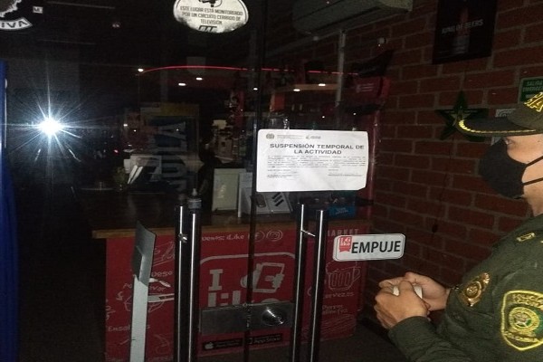 Dos locales comerciales en Neiva cerrados por incumplir las normas de bioseguridad
