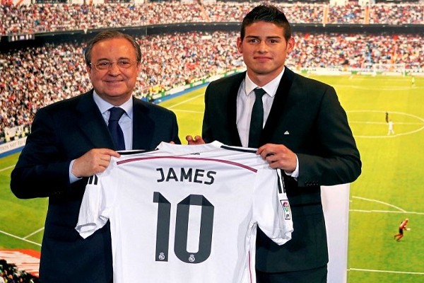 James entre los fichajes más caros de la historia