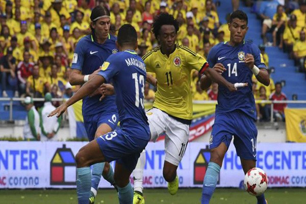 Lista fecha y hora del partido Colombia Vs. Brasil