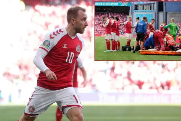 Christian Eriksen está estable luego de desplomarse en partido