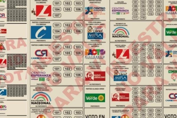 ¿Cómo se debe marcar de manera correcta los tarjetones en las elecciones?