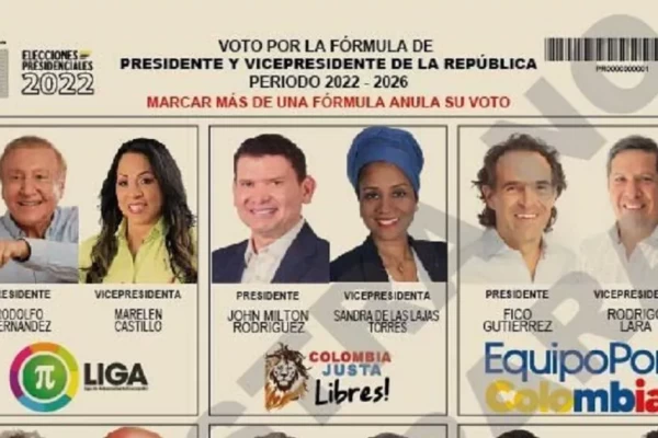Pacto Histórico piden cambiar el tarjetón de primera vuelta
