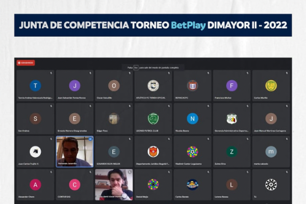 Listo el Torneo BetPlay Dimayor II 2022