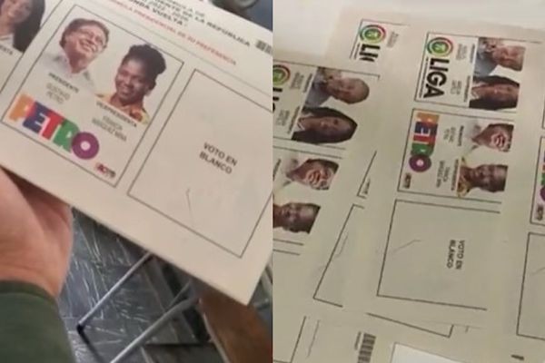 En varias partes del país votantes denunciaron tachones y rayas en la casilla del voto en blanco