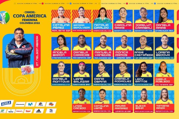 Lista la Selección Colombia femenina de mayores