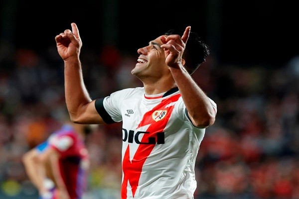 Con gol de Falcao, Rayo Vallecano empató con Atlético de Madrid