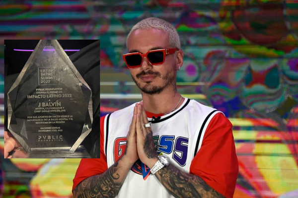 Por defender la salud mental, J Balvin recibió premio de la ONU