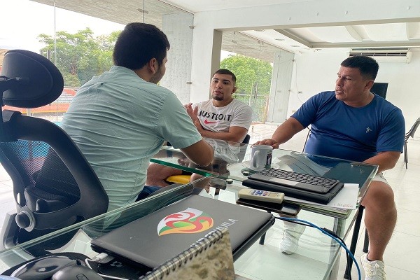 El luchador huilense Julián Horta, sigue su preparación para dejar en alto los colores del Huila