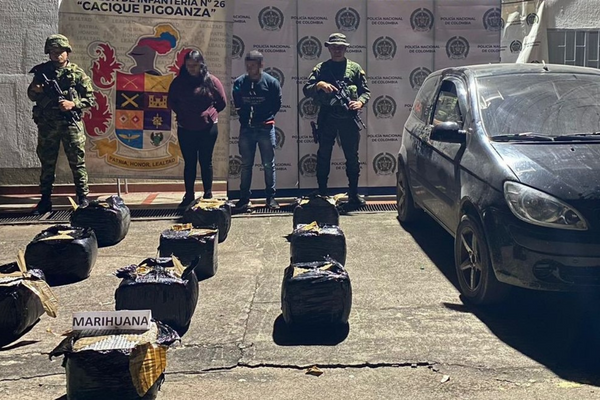 Incautan 101 kilos de marihuana en las carreteras del Huila