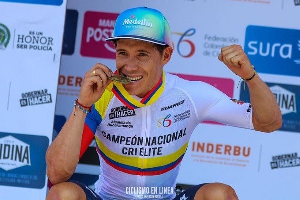 Miguel Ángel 'Supermán' López, campeón nacional de contrarreloj en Colombia