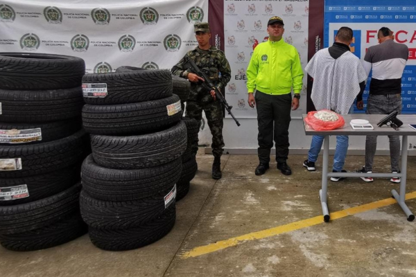 Fueron capturados en Pitalito con droga y elementos hurtados
