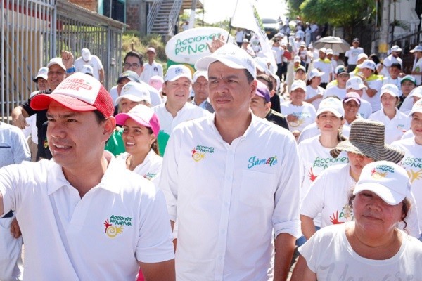 Germán Casagua dedicó el fin de semana a la Comuna 8 en Neiva