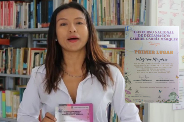 Poeta y escritora huilense ganadora de concurso nacional de Declamación