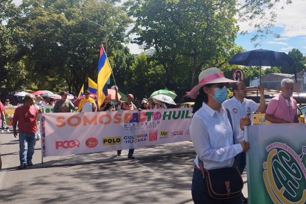 Marchas en el Huila a favor de las reformas