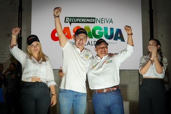 Germán Casagua lidera la alcaldía de Neiva con 36%