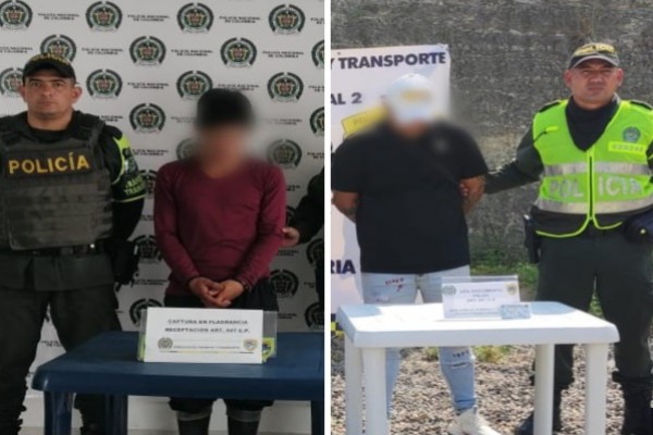 Dos personas capturadas en la ruta 45