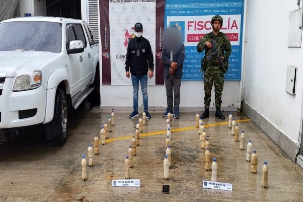 Confiscados 23 kilos de pasta base de coca en área rural de Pitalito