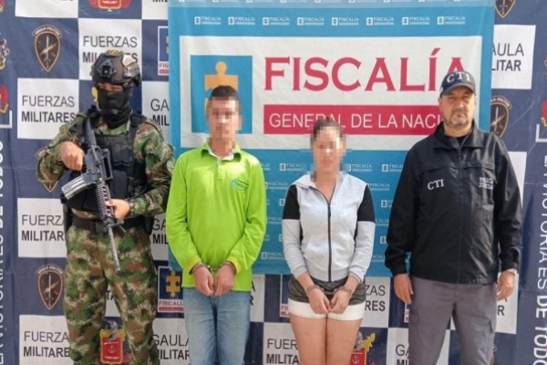 Pareja fue capturada por secuestro y extorsión en el Huila