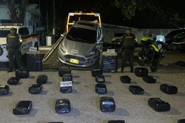 Narcoautomóvil llevaba 260 kilogramos de marihuana