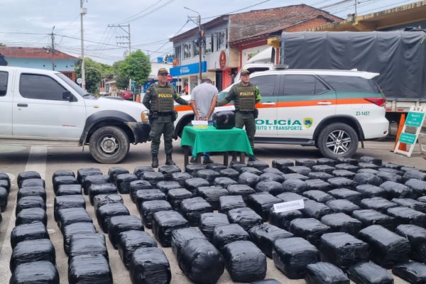 800 kilos de marihuana fueron incautados en el Huila