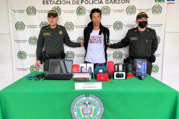 Tres sujetos enviados a la cárcel por hurto en Garzón