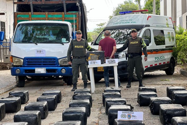 700 kilos de marihuana fueron incautados en el Huila