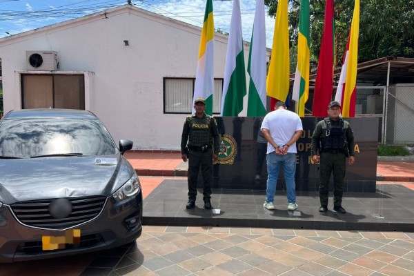 Se movilizaba en un carro que fue robado en Bogotá