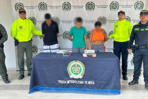 Tres delincuentes fueron capturados en la comuna uno de Neiva